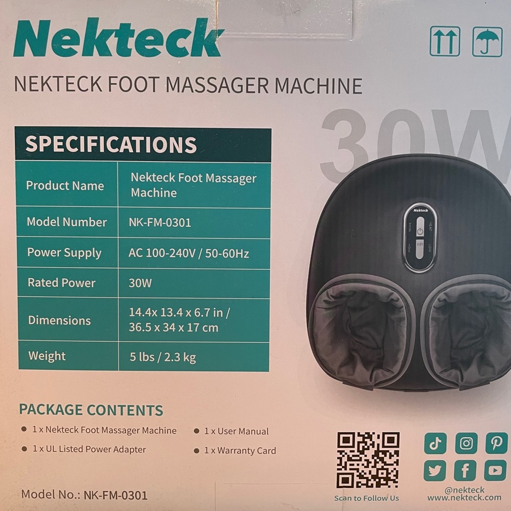 Black Foot Massager Machine